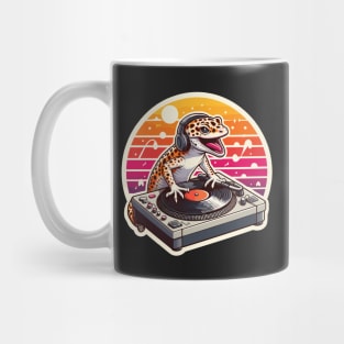 Leopard Gecko DJ Music Mug